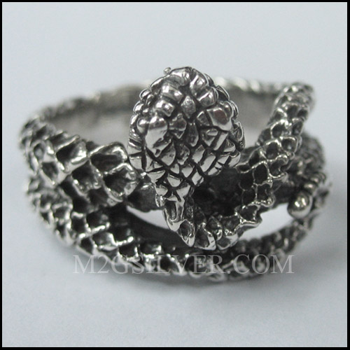 Octopus Tentacles Squid 925 Sterling Silver Ring 