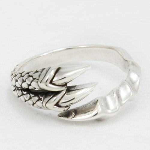 Demon Monster Claw 925 Sterling Silver Ring 