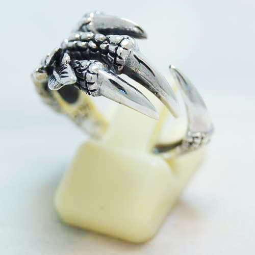 Demon Monster Claw 925 Sterling Silver Ring 